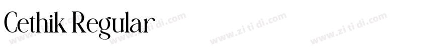Cethik Regular字体转换